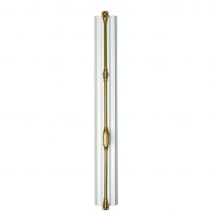 Crémone à l’ancienne aspect laiton